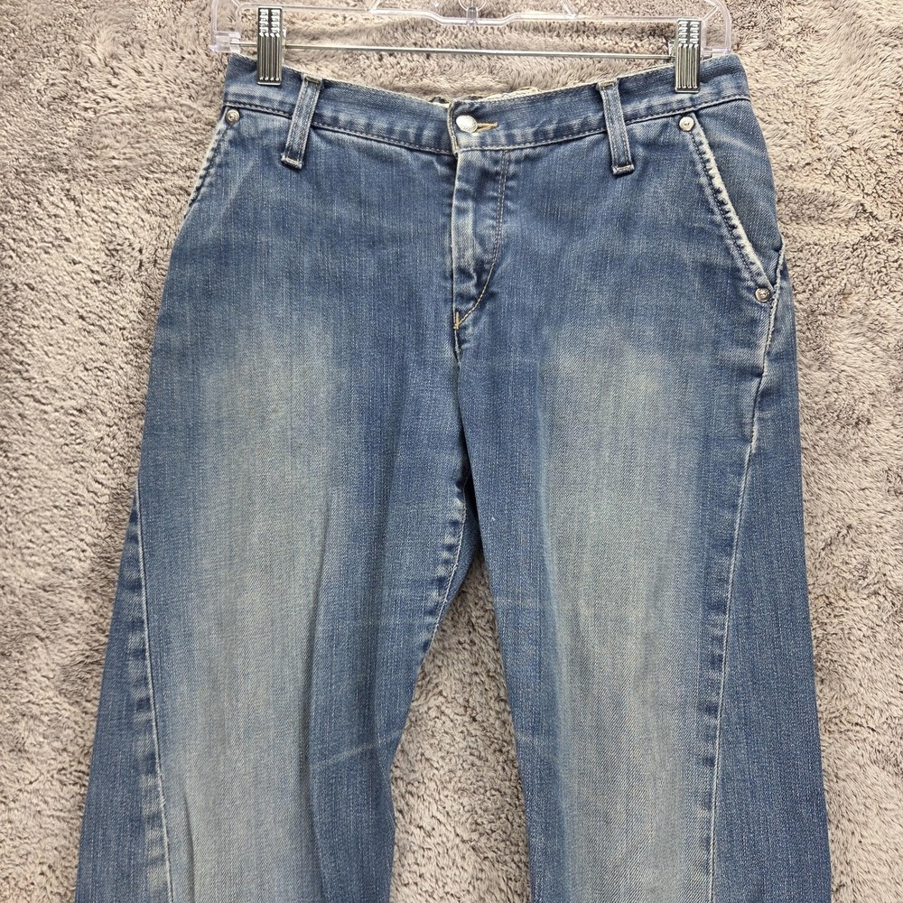 Vintage Levis Engineered Jeans Mens Blue Twisted Medium Wash Zip Fly Fits 26x30 - Picture 15 of 16